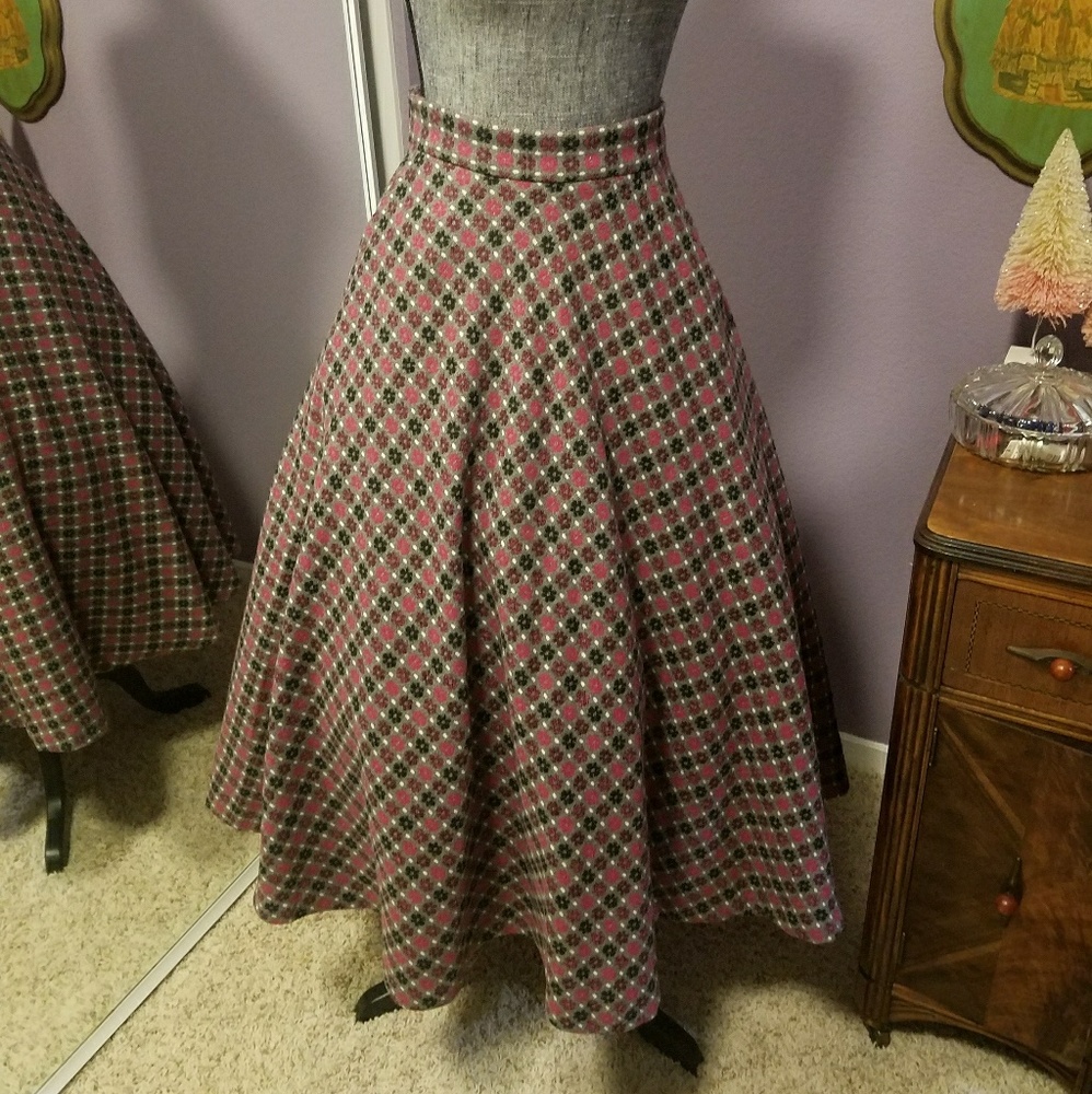 Rockabilly Vintage Retro Swing Circle Skirt